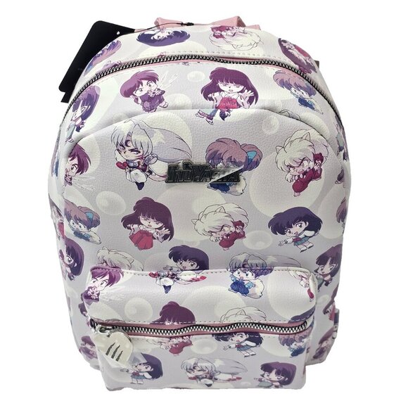 InuYasha Pastel Chibi Character Mini Backpack Bioworld Bag Anime NWTs - Picture 1 of 6